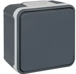 Bouton poussoir 10A - IP55 - OXXO Couleur Gris