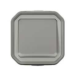 Bouton poussoir lumineux Legrand Plexo gris en saillie