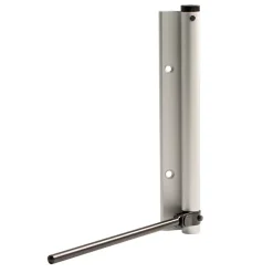 Bras à ressort ferme porte, a corps très fin en Aluminium anodisé argent