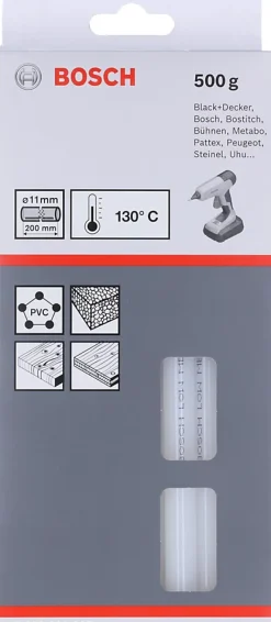 Bâtonnet de colle Bosch basse température 200 mm 500g gris