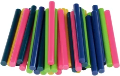 Bâtons de colle colorée Ø7mm x 94mm, lot de 36 x 5 couleurs
