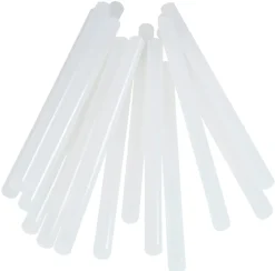 Bâtons de colle PVC & câbles 12 mm. Parfait pour les travaux de fixation et de réparation. Paquet de 14 bâtons longs.