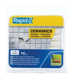 Bâtons de colle Rapid pour céramiques 12 mm, 14 pièces