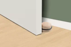 Butée de porte macaron Rei bois hêtre ⌀6,3x H.3,5 cm
