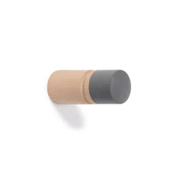 Butée murale Rei bois hêtre ⌀3,5x H.9 cm