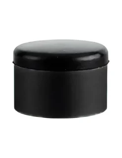Butoir à visser, fixation au sol, aluminium, bague caoutchouc,diamètre 40x29mm, noir - THIRARD