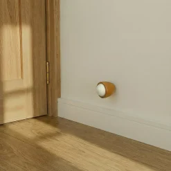 Butoir ø28 x Hauteur 30 mm mur hêtre verni