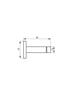 Butoir balustre, fixation au mur, inox, diamètre 53x82mm - THIRARD