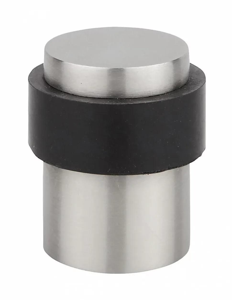Butoir de porte, corps inox, bague caoutchouc, inox - THIRARD