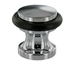 Butoir de porte Diall Zamak chromé Ø 2,9 cm