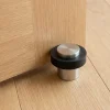 Butoir de porte DIALL zamak nickelé inox Ø3,2 cm