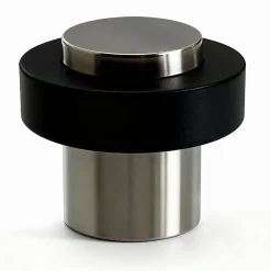 Butoir de porte DIALL zamak nickelé inox Ø3,2 cm