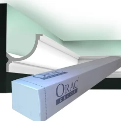 C902 Corniche plafond pour éclairage indirect Orac Decor - 10x10x200cm (h x p x L) - Pack 2 pièces