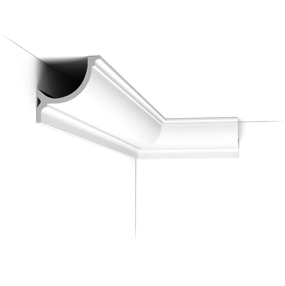 C902 Corniche plafond pour éclairage indirect Orac Decor - 10x10x200cm (h x p x L) - Pack 2 pièces
