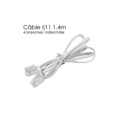 Cable telephone rj11 1,40 metres