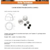 Cache Ecrou ou cache tête vis Tête hexagonale TH M10 nylon blanc Sur plat 17 - 100 pièces