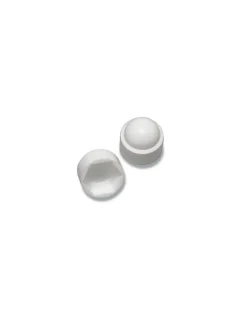 Cache Ecrou ou cache tête vis Tête hexagonale TH M8 nylon blanc Sur plat 13 - 500 pièces