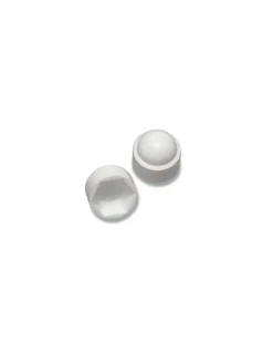 Cache Ecrou ou cache tête vis Tête hexagonale TH M22 nylon blanc Sur plat 32 - 10 pièces