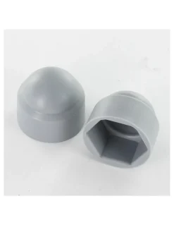 Cache Ecrou ou cache tête vis Tête hexagonale TH M6 Nylon RAL7001 Sur plat 10 - 200 pièces