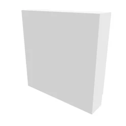 Cache nourrice plomberie ATOLE en acier Blanc - Largeur fixe - Taille 5 : 650 x 650 x 150 mm