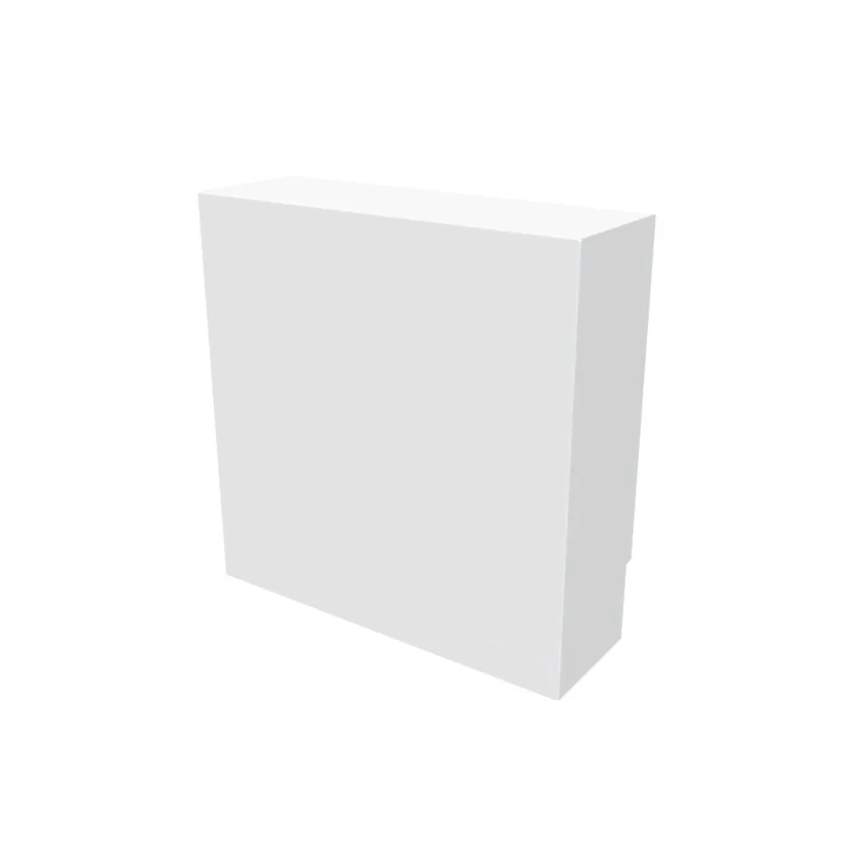 Cache nourrice plomberie ATOLE en acier Blanc - Largeur fixe - Taille 1 : 450 x 450 x 150 mm