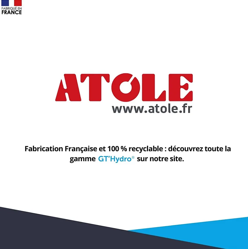 Cache nourrice plomberie ATOLE en acier Blanc - Largeur réglable - Taille 1
