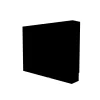 Cache nourrice plomberie ATOLE en acier Noir - Largeur fixe - Taille 6 : 650 x 850 x 150 mm