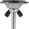 Cache trou chromé pour évier et lavabo - Chromé - diam : 42mm