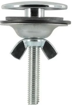 Cache trou chromé pour évier et lavabo - Chromé - diam : 42mm