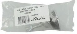 Cache trou chromé pour évier et lavabo - Chromé - diam : 42mm