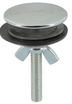 Cache trou chromé pour évier et lavabo - Chromé - diam : 42mm