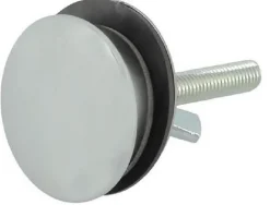 Cache trou chromé pour évier et lavabo - Chromé - diam : 42mm