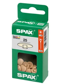 Cache-vis vis torx T20 beige 25 pièces