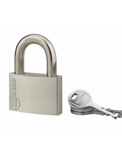 Cadenas à clé Cinox, inox, extérieur, anse inox, 60mm, 3 clés - THIRARD