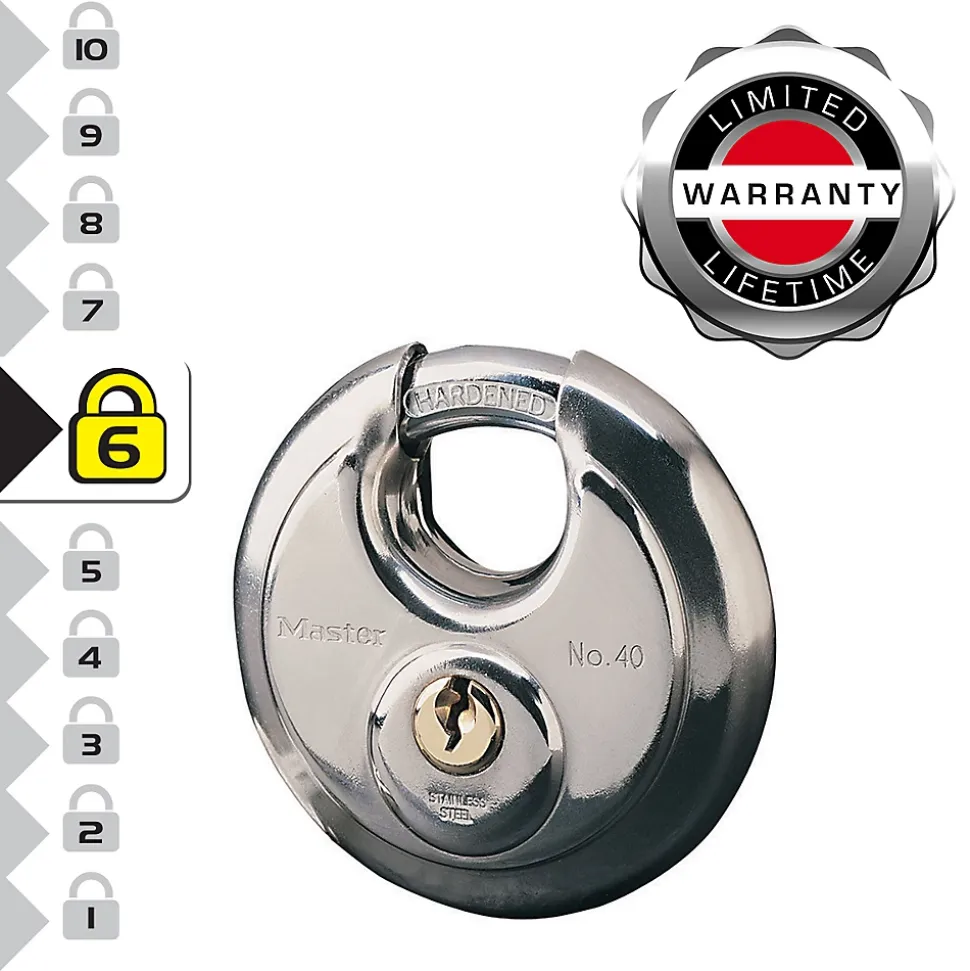 Cadenas à clé Diskus Master Lock 40EURD