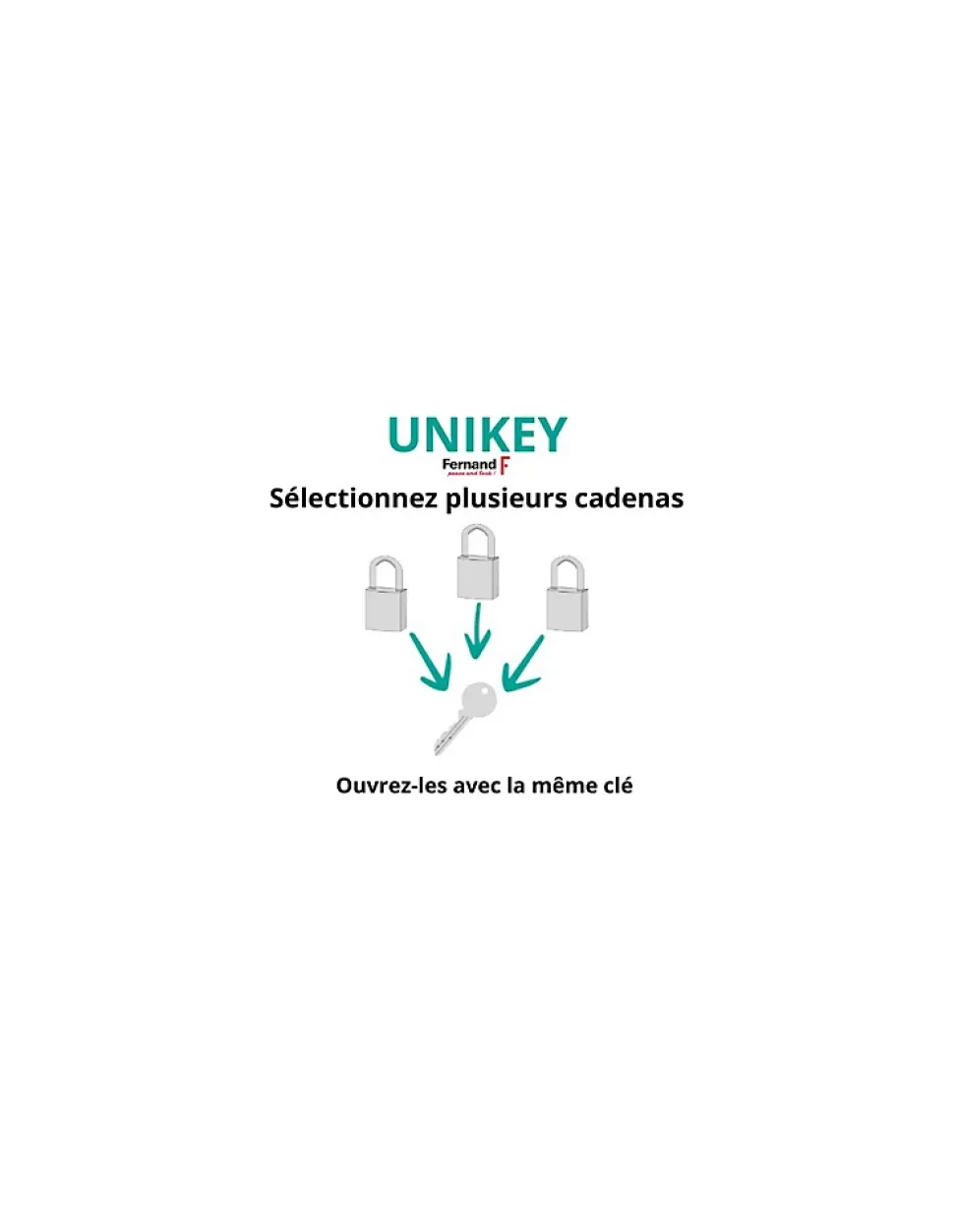 Cadenas à clé Sea Line UNIKEY (achetez-en plusieurs, ouvrez avec la même clé), 35mm, 2 clés - THIRARD