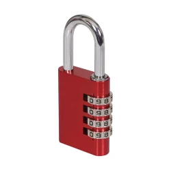 Cadenas à combinaison Aluminium Smith & Locke 40 x 50 mm rouge