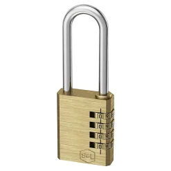 Cadenas à combinaison avec longue anse laiton l.40 mm, Smith & Locke