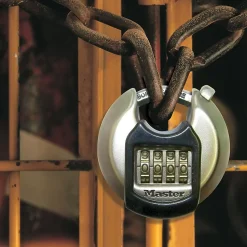 Cadenas à combinaison Master Lock Excell M40EURDNUM disque en zinc Ø70 mm hauteur de l'anse 16 mm