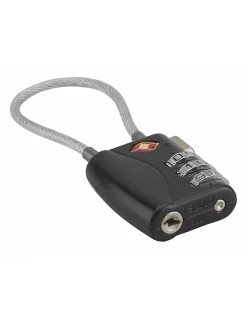 Cadenas à combinaison TSA à cable, 3 chiffres, voyage, 30mm - THIRARD