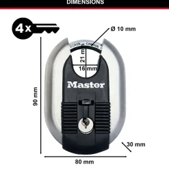 Cadenas Acier inoxydable Master Lock Excell 60 x 87 mm