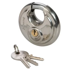 Cadenas Circulaire en Acier Inoxydable 70 mm - Sécurisé et Durable - Protection Optimale - Silverline