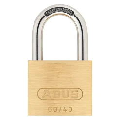Cadenas en laiton massif - ABUS - 60/50 - Anse acier cémenté - Double verrouillage - 2 clés