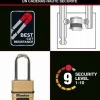 Cadenas Haute Sécurité Combinaison Zinc Anse XL Extérieur M175EURDLH