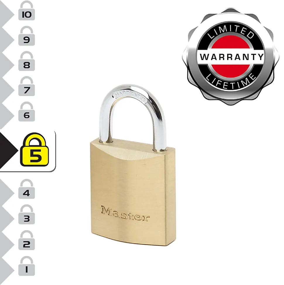 Cadenas laiton acier cémenté 30mm Master Lock