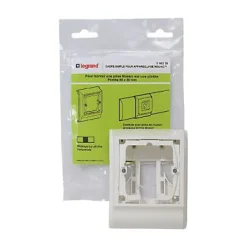 Cadre 1 poste appareillage Mosaic, pour plinthe 80 x 20 mm Legrand