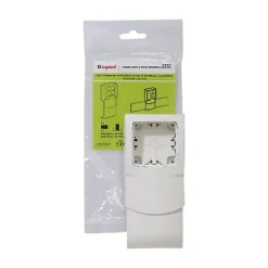 Cadre 1 poste appareillage saillie pour plinthe 80 x 20 mm Legrand