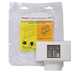 Cadre 1 poste Mosaic pour moulures et plinthes Legrand