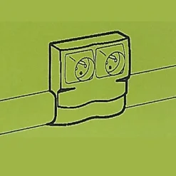 Cadre 2 postes appareillage saillie pour plinthe 80 x 20 mm Legrand