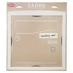 Cadre d'encastrement Blanc neige brillant RAL 9016